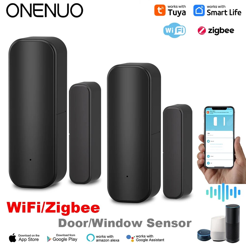 Home Security Gate - Tuya Sensor jendela pintu WiFi/ZigBee, pintu