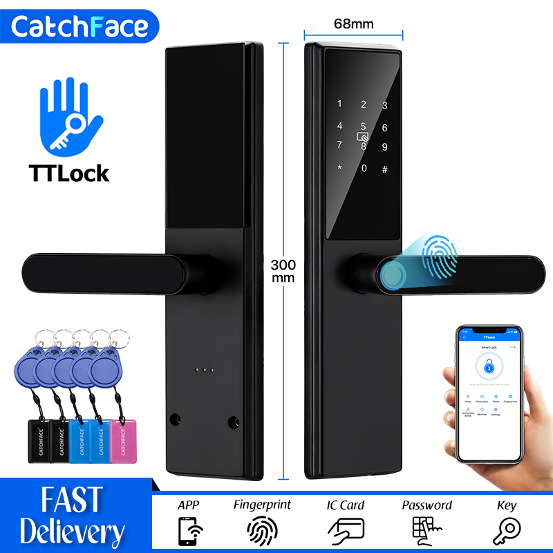 Home Security Door Reinforcement Lock - Kunci pintu sidik jari Bluetooth, kunci