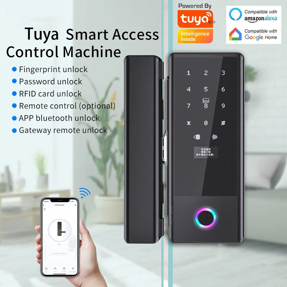 Door Lock Smart Keypad - Kunci Pintu Kaca Ttlock Ble, Kunci