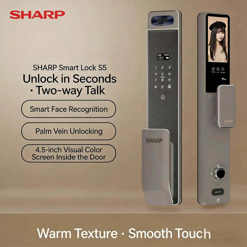 Home Security Keypad - Sharp S5-FV Pengunci Pintar Otomatis Penuh