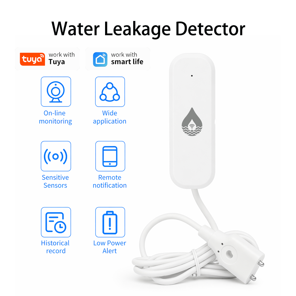 Home Security Gadgets - Sensor Alarm Kebocoran Air WiFi/Zigbee YFK