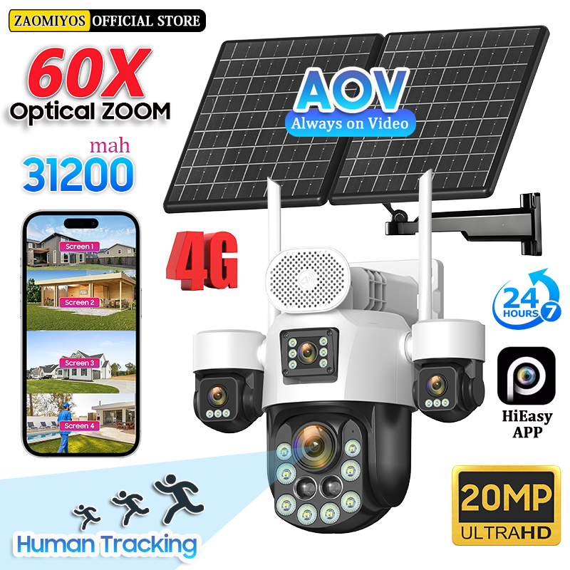 Home Security Ideas - 4 Lensa Luar Ruangan 360 °