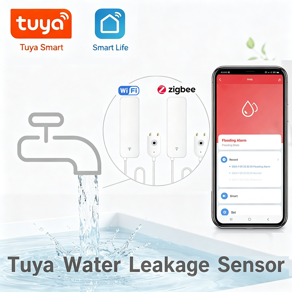 Home Security Gadgets - ZigBee WiFi Sensor Kebocoran Air Detektor