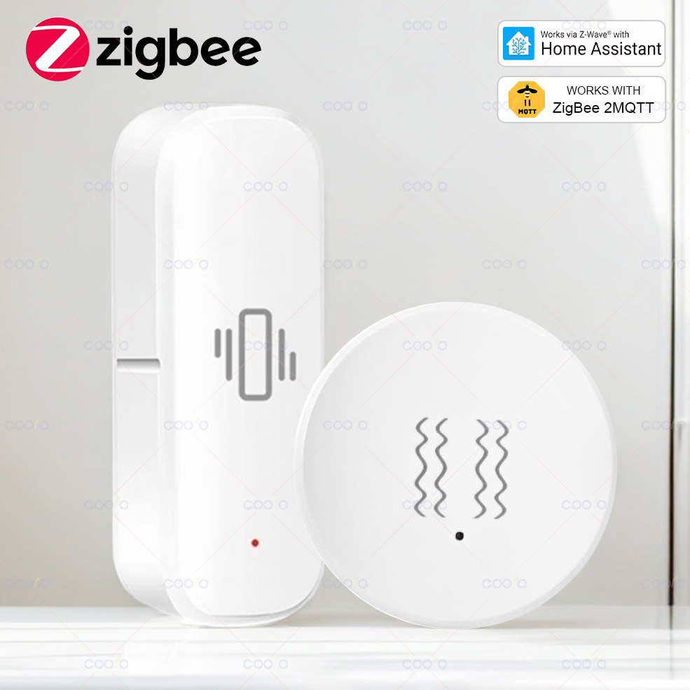 Home Security Gate - ZigBee 3.0 Sensor Getaran Alarm Miring