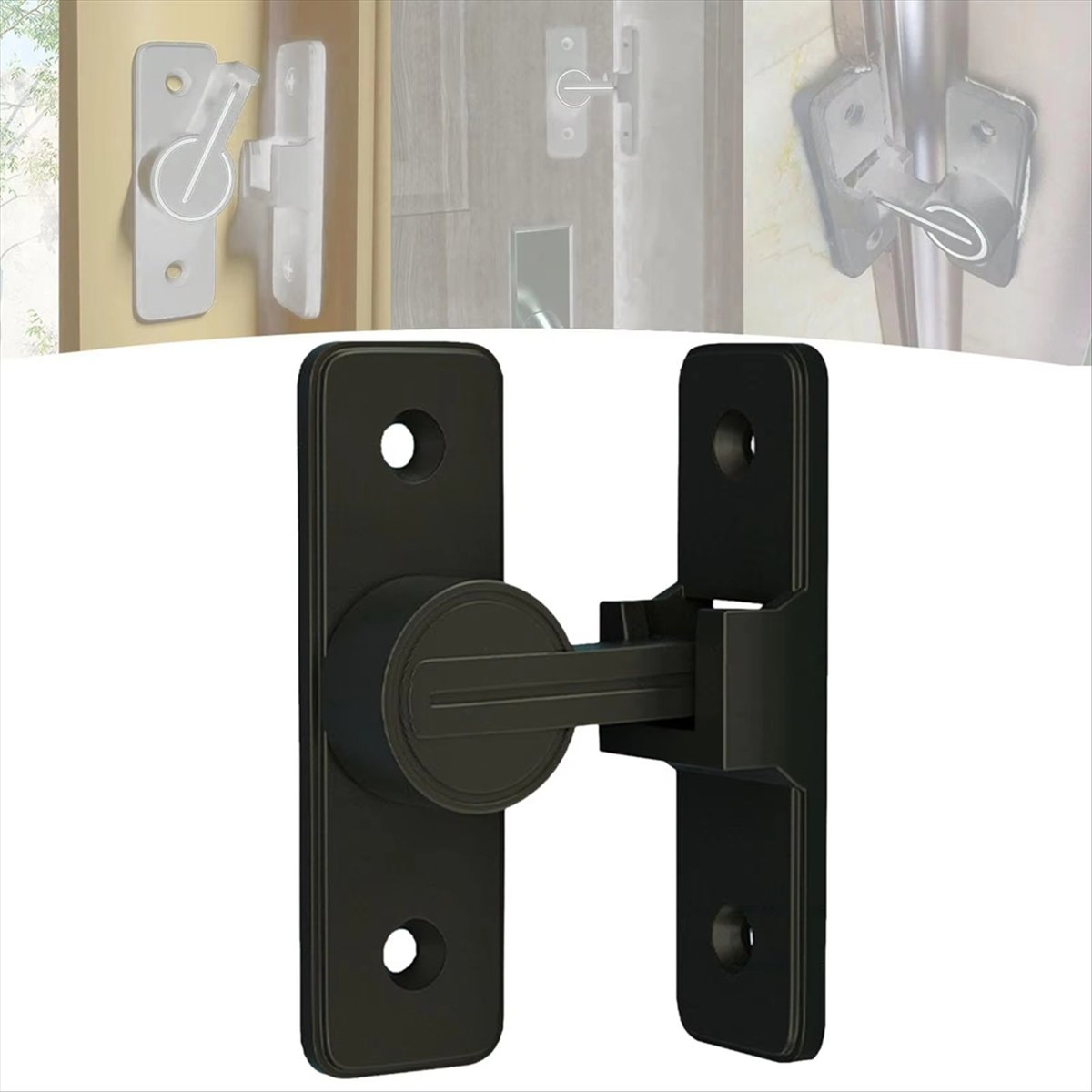 Home Security Door Reinforcement Lock - A72P untuk Pintu 90 Derajat Pengunci