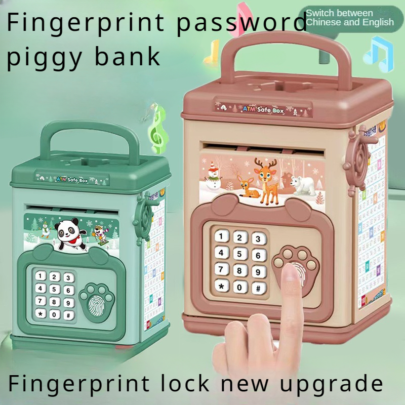Home Security Safe - Celengan elektronik untuk anak-anak, kotak uang