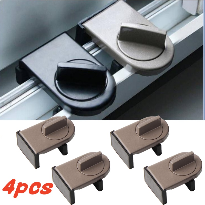 Home Security Door Reinforcement Lock - 4 set Sash geser Stopper kabinet