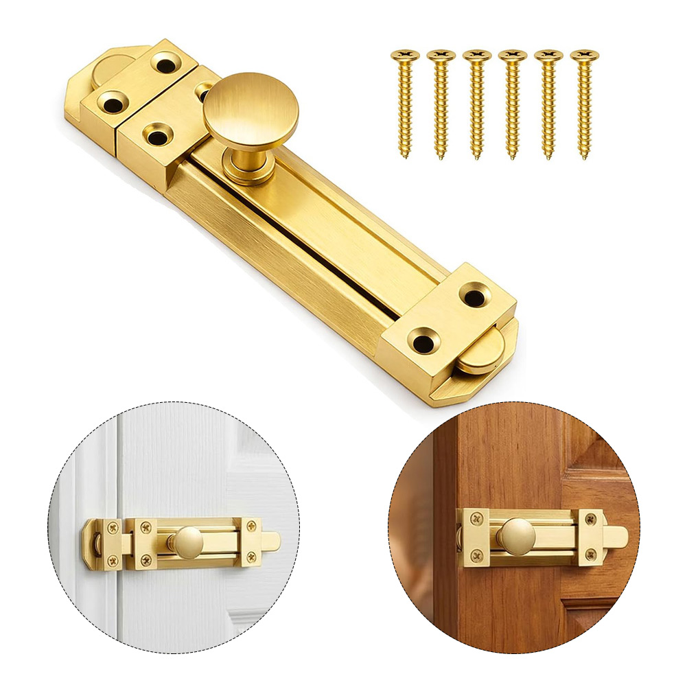 Home Security Gate - Kunci Pintu Geser Kuningan Padat 5