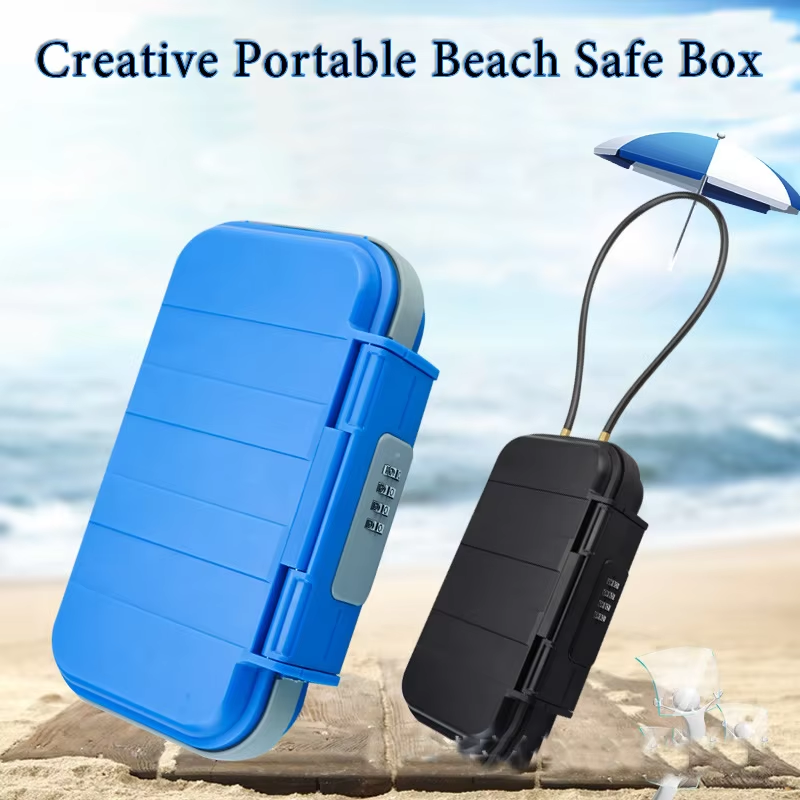 Home Security Safe - Kotak penyimpanan kombinasi 4 digit portabel,