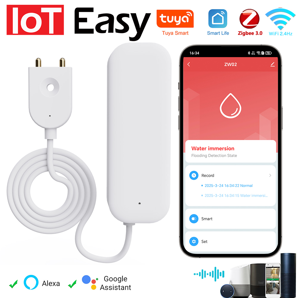 Home Security Gadgets - Tuya WiFi ZigBee Sensor Air Alarm