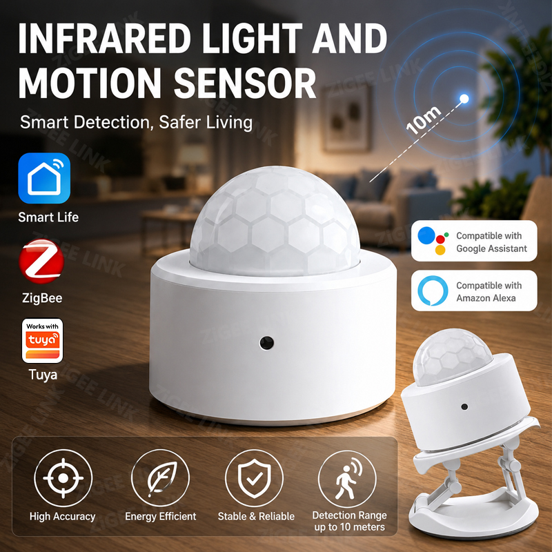 Home Security Gadgets - ZigBee 3.0 PIR Sensor Gerak Nirkabel