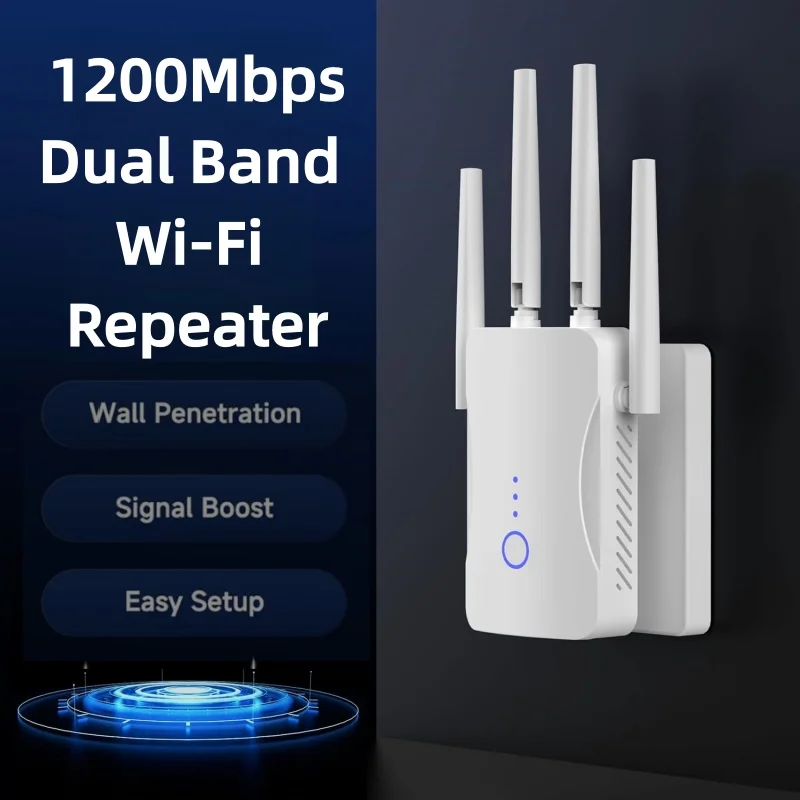 Home Security Outdoor - Pengulang WiFi Dual Band 2.4G/5GHz 1200Mbps