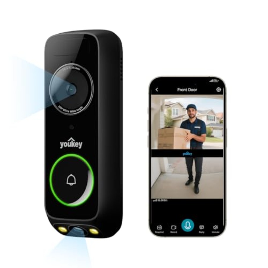 Home Security Cameras No Subscription - Kamera bel pintu nirkabel untuk keamanan