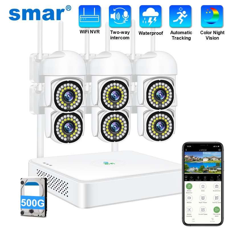 Home Security Outdoor Cameras - Sistem Kamera Keamanan CCTV Nirkabel Smar
