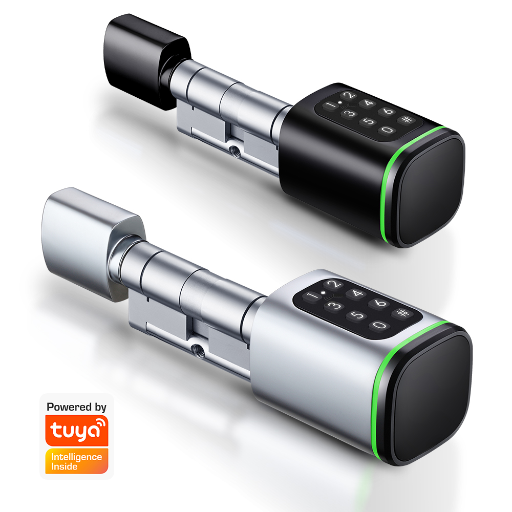 Home Security Keypad - Kunci Silinder Pintar Tuya 60-90Mm Aplikasi