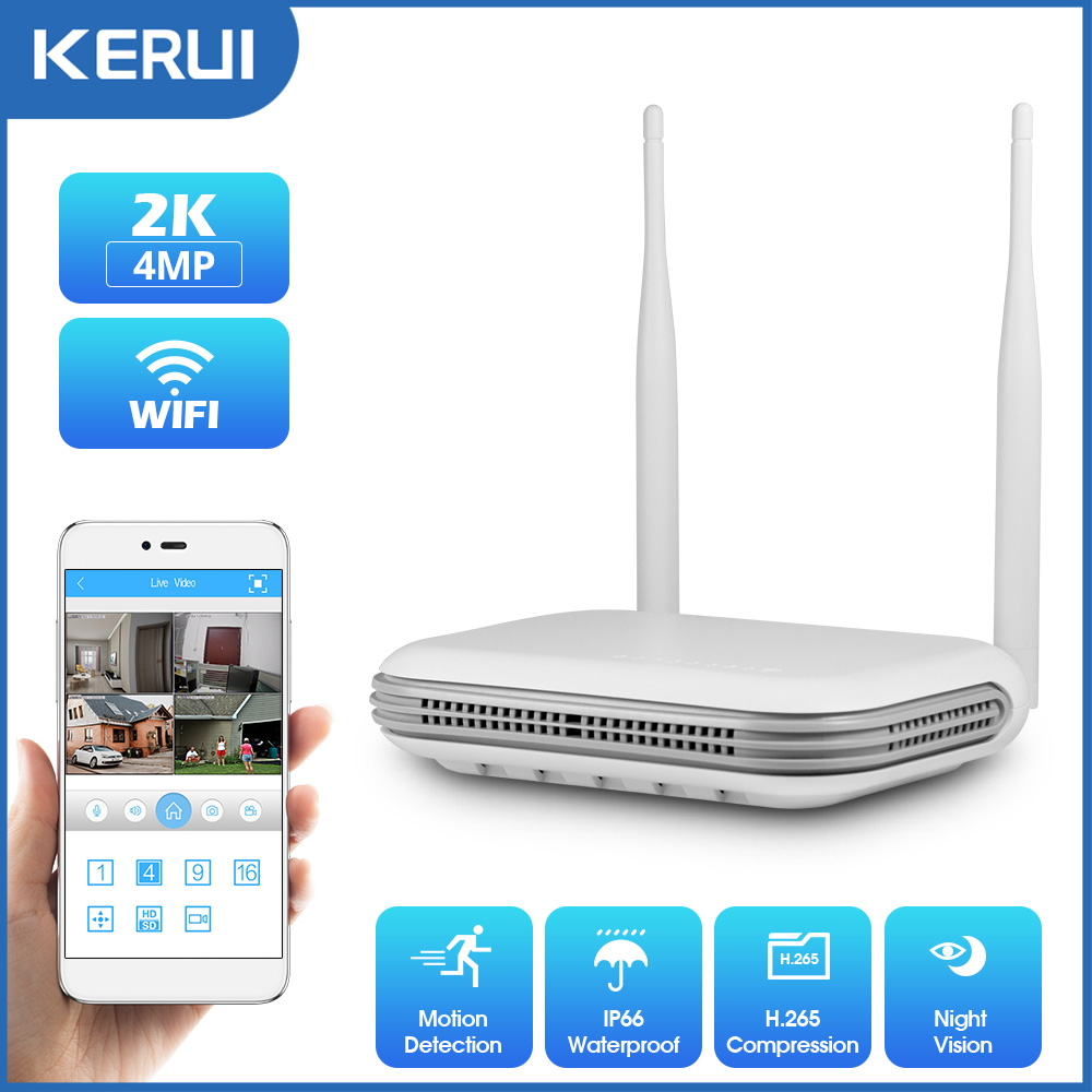 Home Security Outdoor Cameras - KERUI kamera IP WIFI keamanan luar