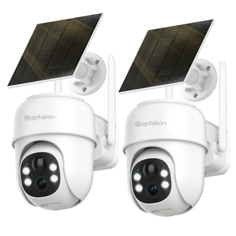 Camera Solar Wireless - 360 ° Kamera Keamanan PTZ Nirkabel