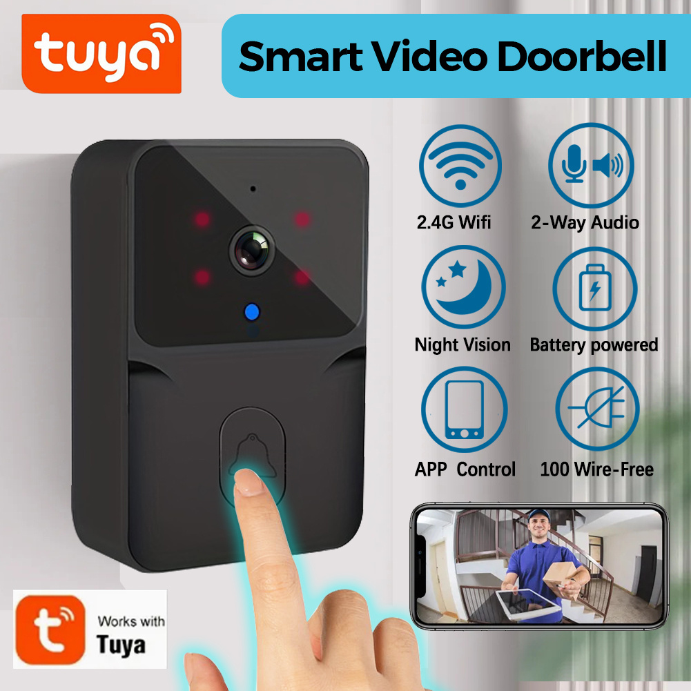 Home Security Ideas - Bel Pintu Video Pintar Nirkabel Tuya,