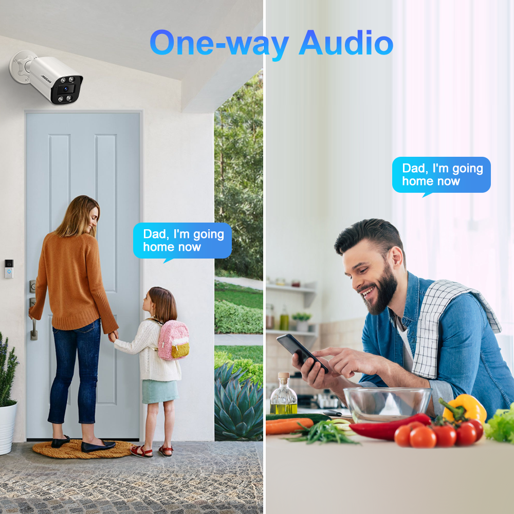 Kit sistem kamera keamanan 8MP - Home Security Outdoor Cameras ulasan dan harga