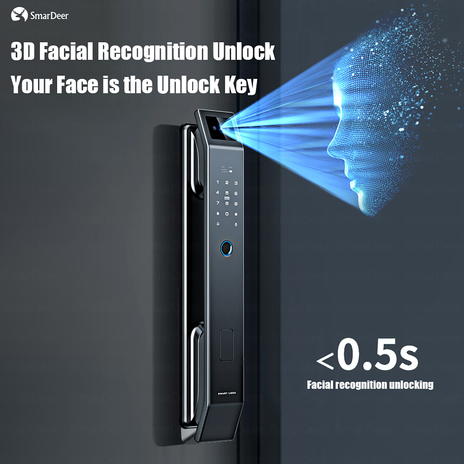 Kunci Pintar SmaerDeer dengan  - Home Security Keypad ulasan dan harga