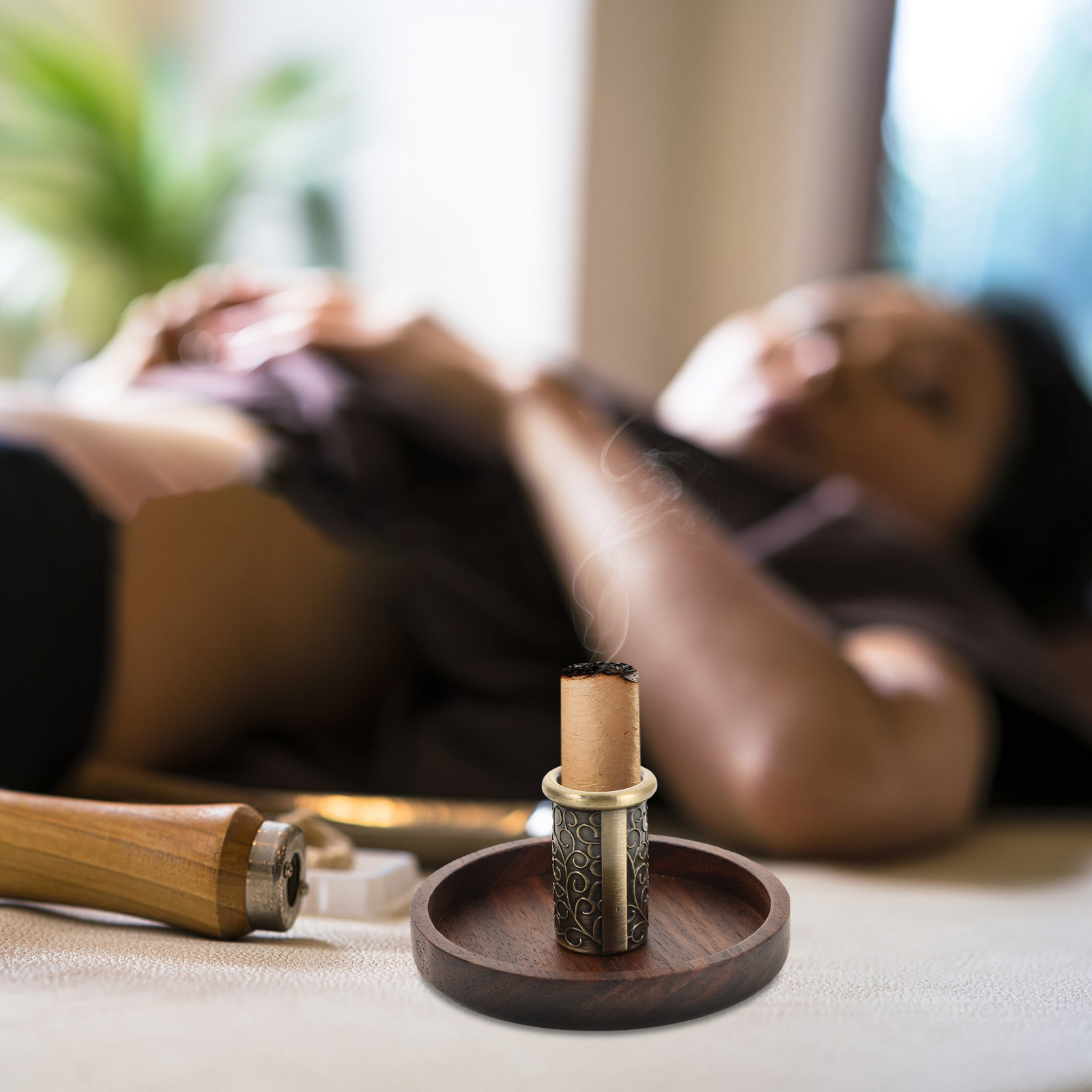 Penyangga Tongkat Moxa Kayu Ko - Home Security Safe ulasan dan harga