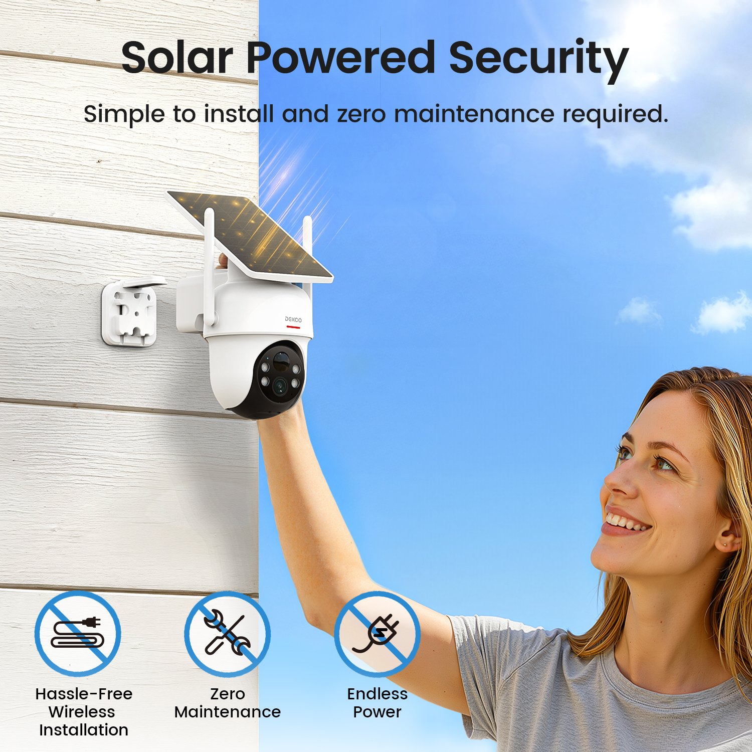 Sistem Kamera Solar Nirkabel D - Camera Solar Wireless ulasan dan harga