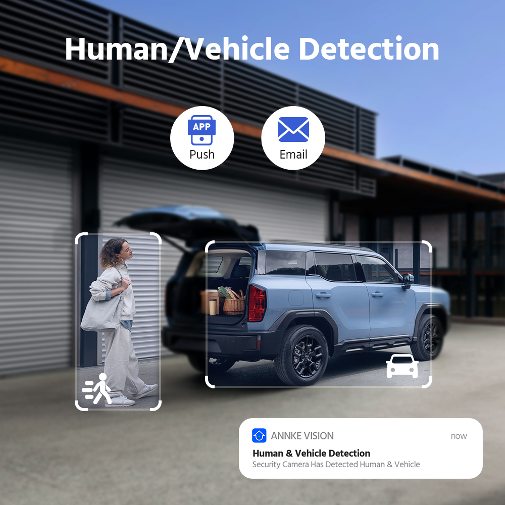 Sistem kamera keamanan ANNKE 4 - Home Security Outdoor Cameras ulasan dan harga
