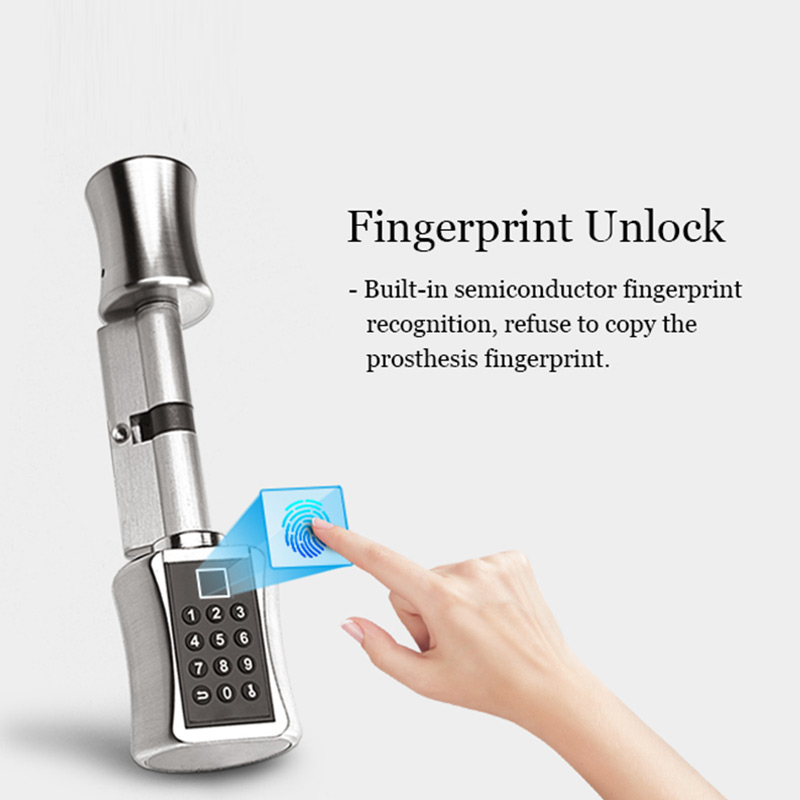 Kunci Silinder Pintar Sidik Ja - Home Security Keypad ulasan dan harga