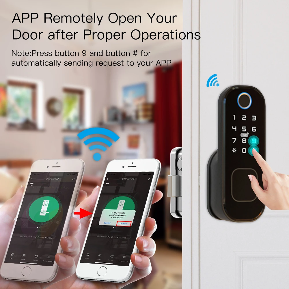 MOES pengunci pintu pintar Tuy - Home Security Ideas ulasan dan harga