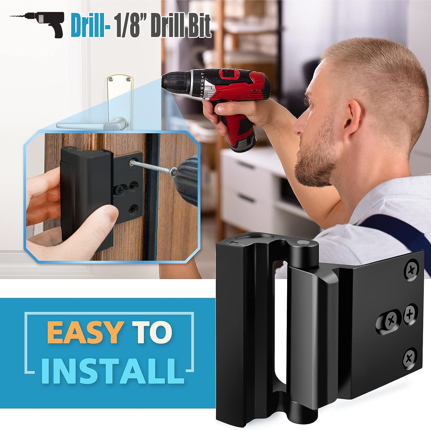 Kunci Penguat Pintu Anti Anak  - Home Security Door Reinforcement Lock ulasan dan harga