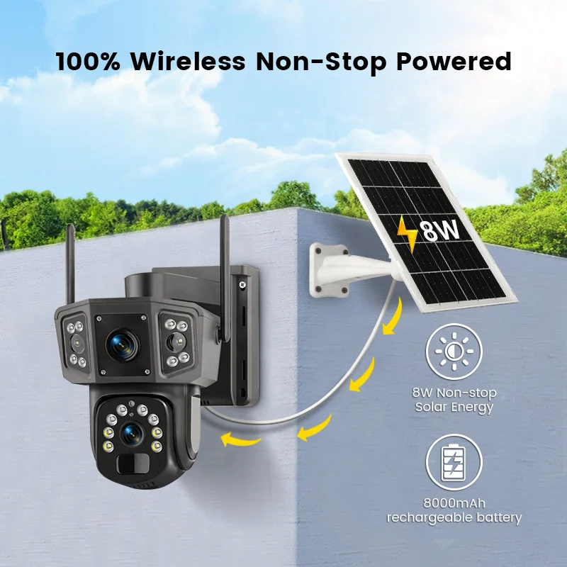 Kamera CCTV Solar PTZ Nirkabel - Camera Solar Wireless ulasan dan harga