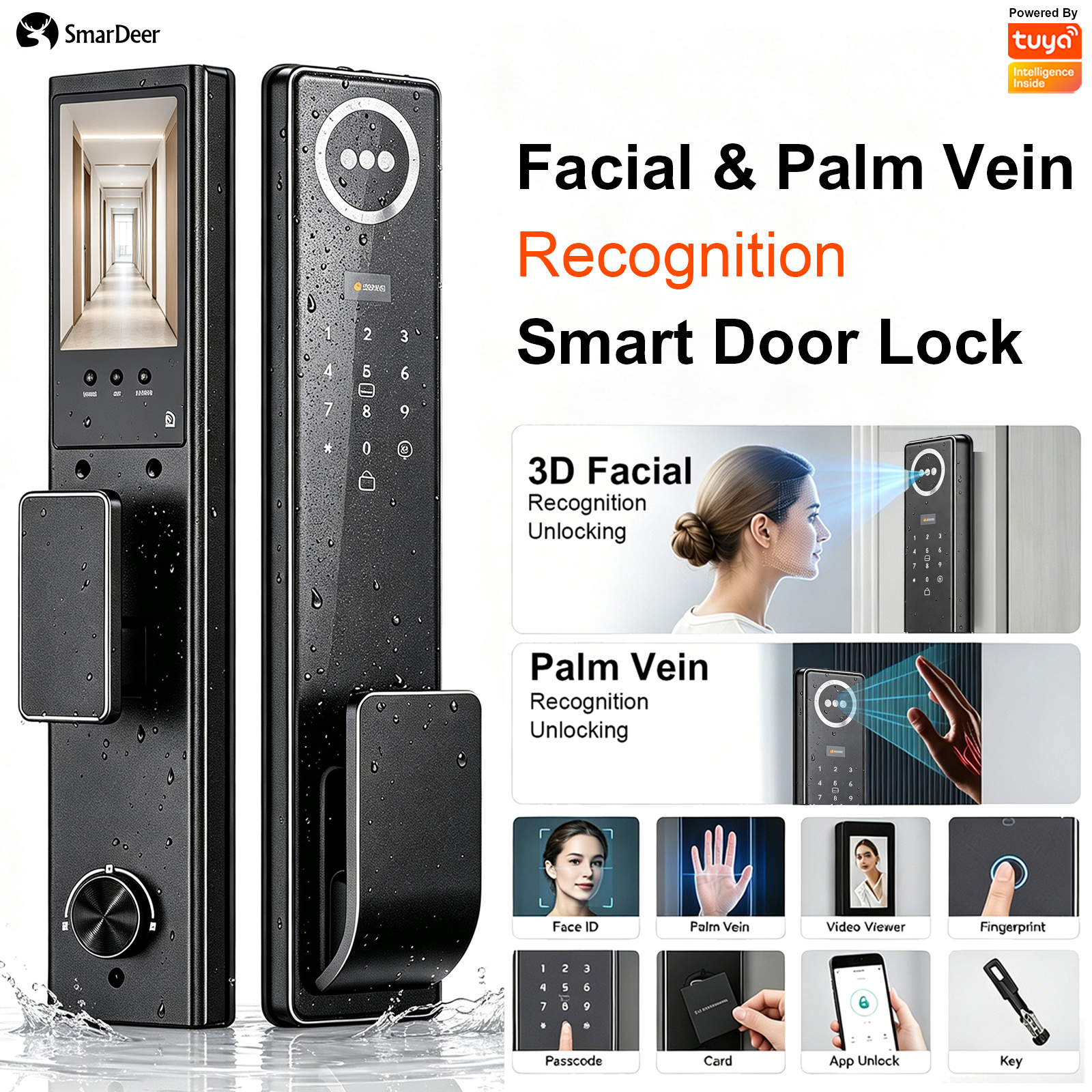 Kunci Pintu Pintar 3D Face & P - Home Security Keypad ulasan dan harga