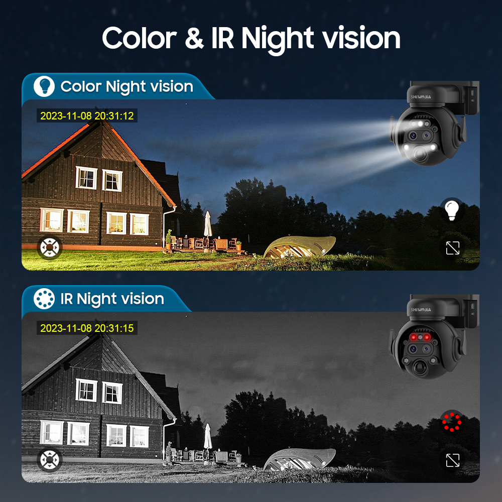 SHIWOJIA kamera keamanan tenag - Home Security Outdoor Cameras ulasan dan harga