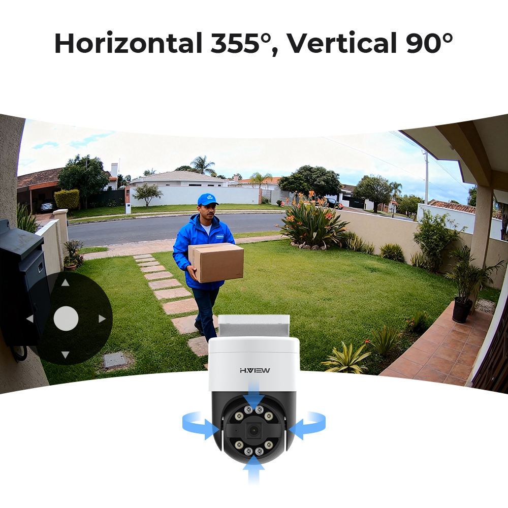 H.view 8Ch 4K 5MP 8MP sistem k - Home Security Outdoor Cameras ulasan dan harga