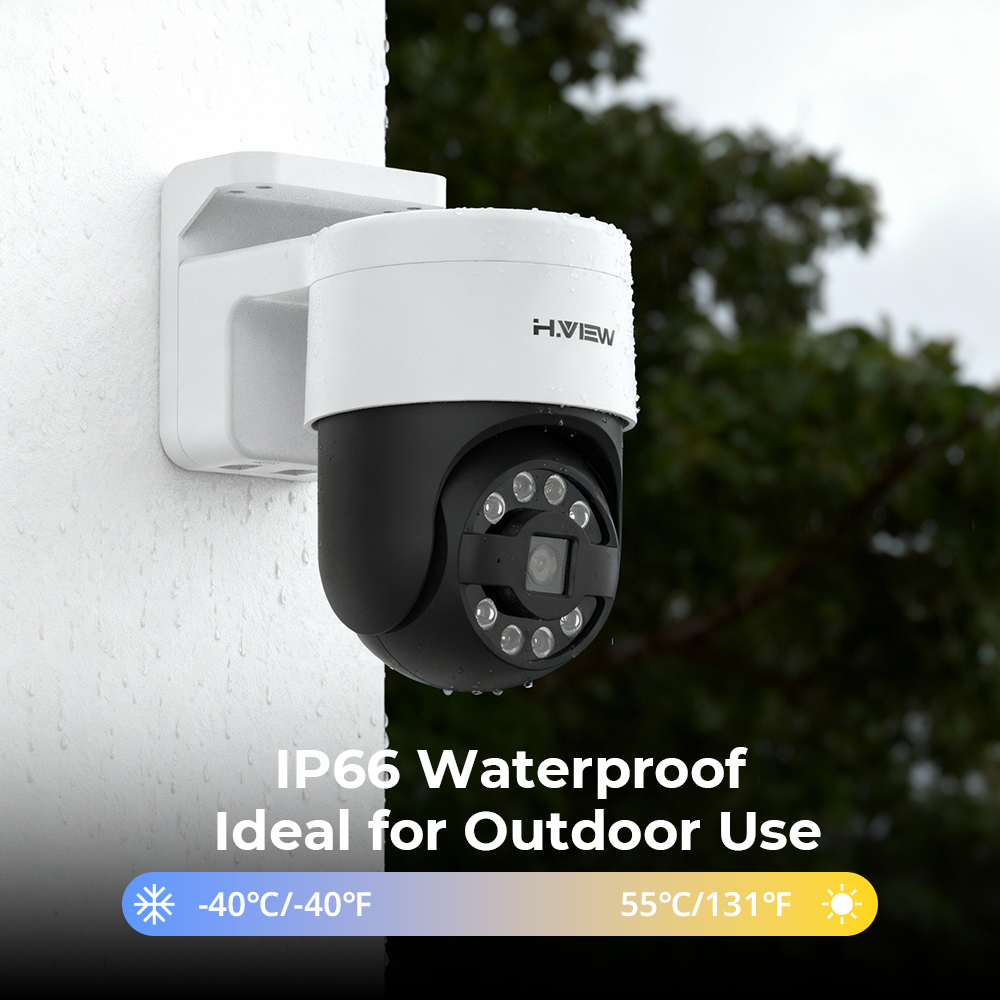 H.view 8Ch 4K 5MP 8MP sistem k - Home Security Outdoor Cameras ulasan dan harga