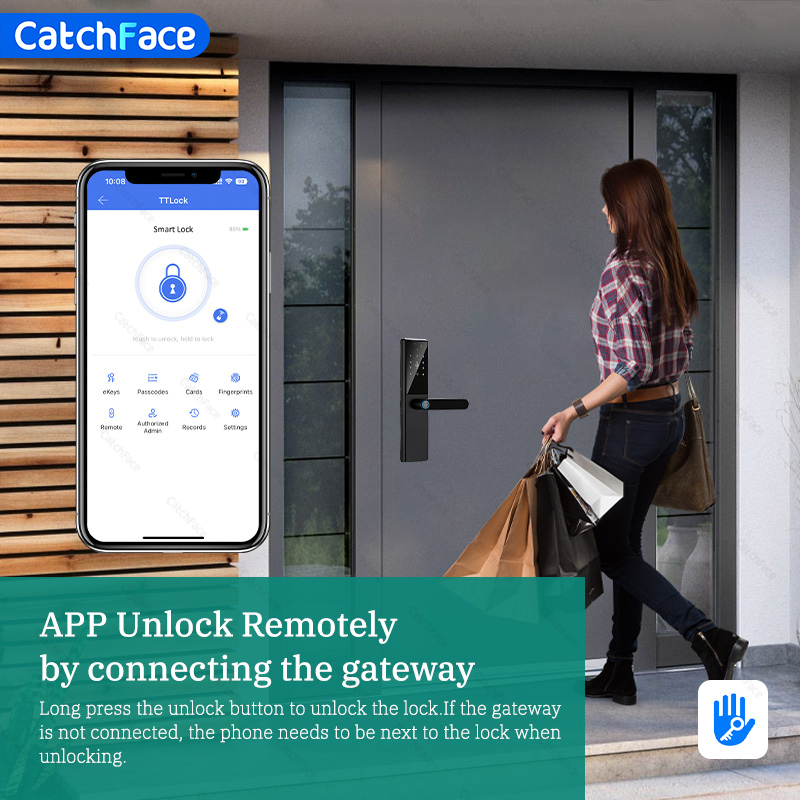 Kunci pintu sidik jari Bluetoo - Home Security Door Reinforcement Lock ulasan dan harga