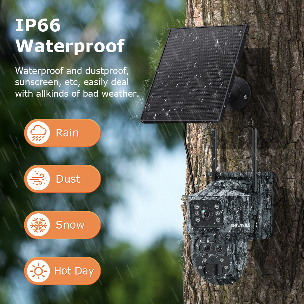SHIWOJIA 12MP 15X Zoom 4G Sim  - Home Security Outdoor Cameras ulasan dan harga