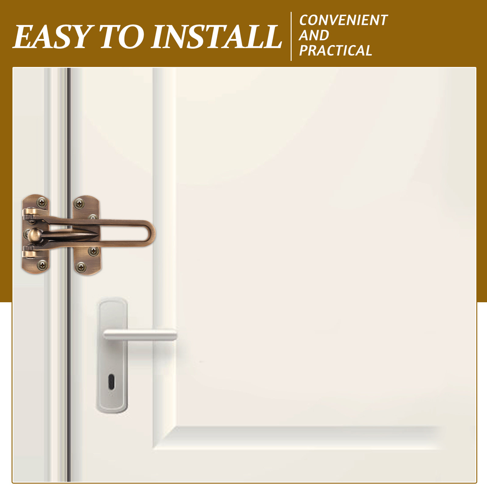 Kunci Pengaman Pintu Depan, Pe - Home Security Door Reinforcement Lock ulasan dan harga