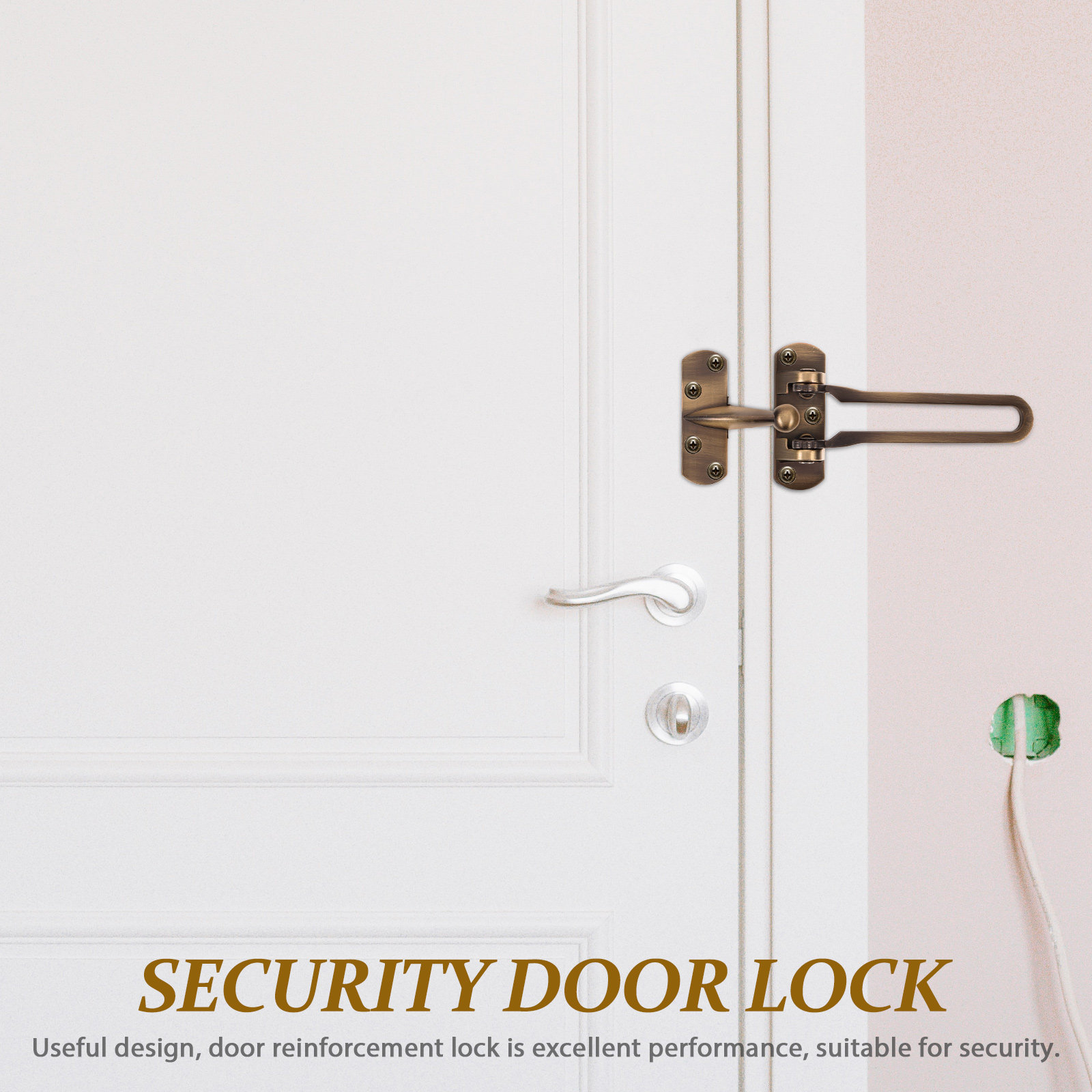 Kunci Pengaman Pintu Depan, Pe - Home Security Door Reinforcement Lock ulasan dan harga