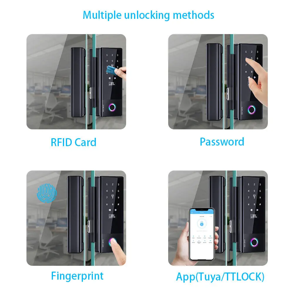 Kunci Pintu Kaca Ttlock Ble, K - Door Lock Smart Keypad ulasan dan harga