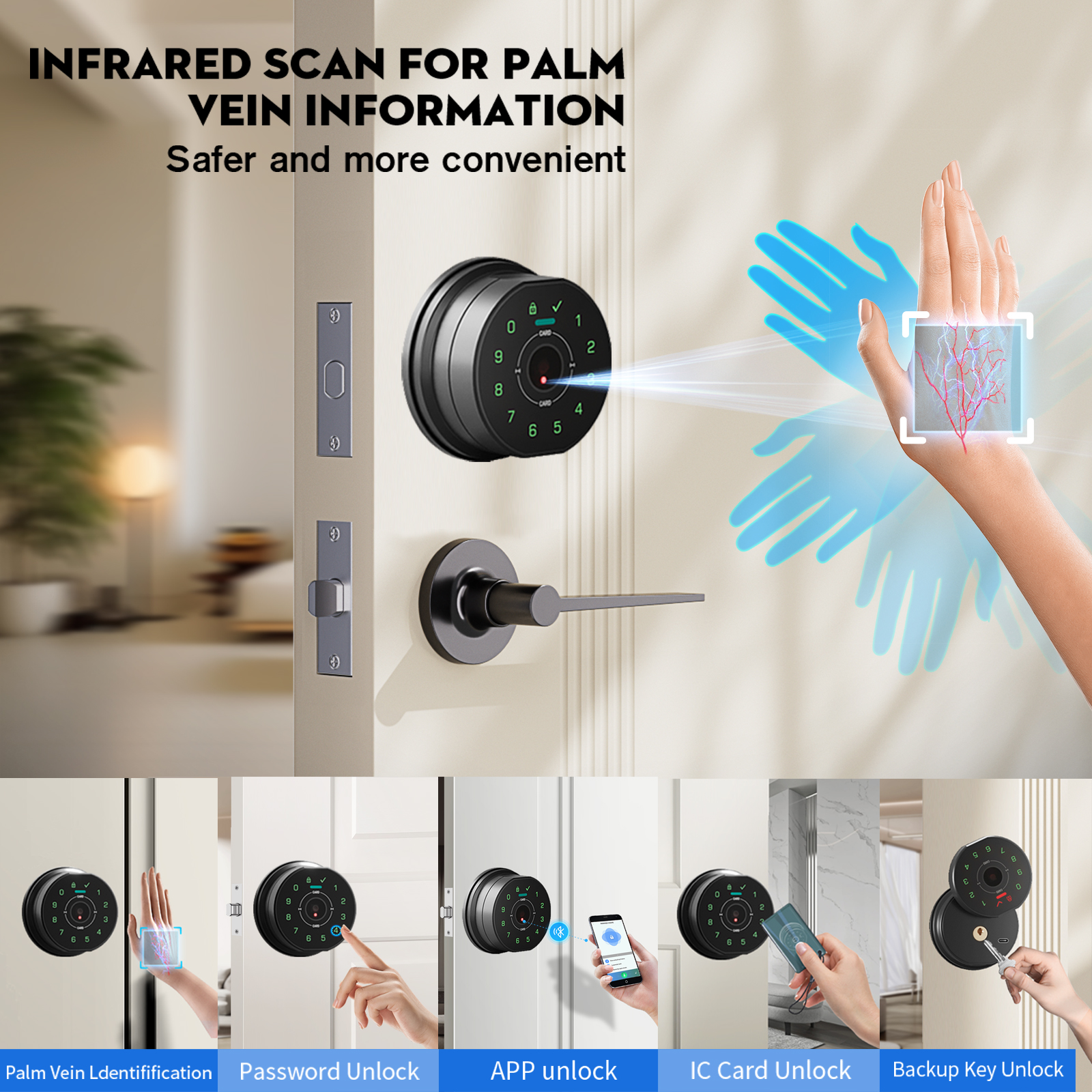 Kunci Pintar CDOK K10, Pembuka - Home Security Keypad ulasan dan harga