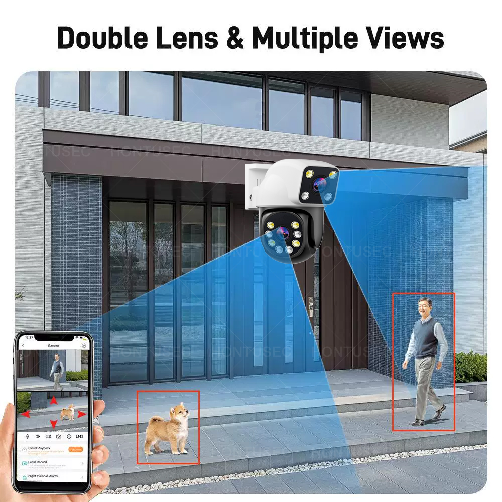 Smartlife 8MP WiFi Tuya Kamera - Home Security Outdoor Camera System ulasan dan harga