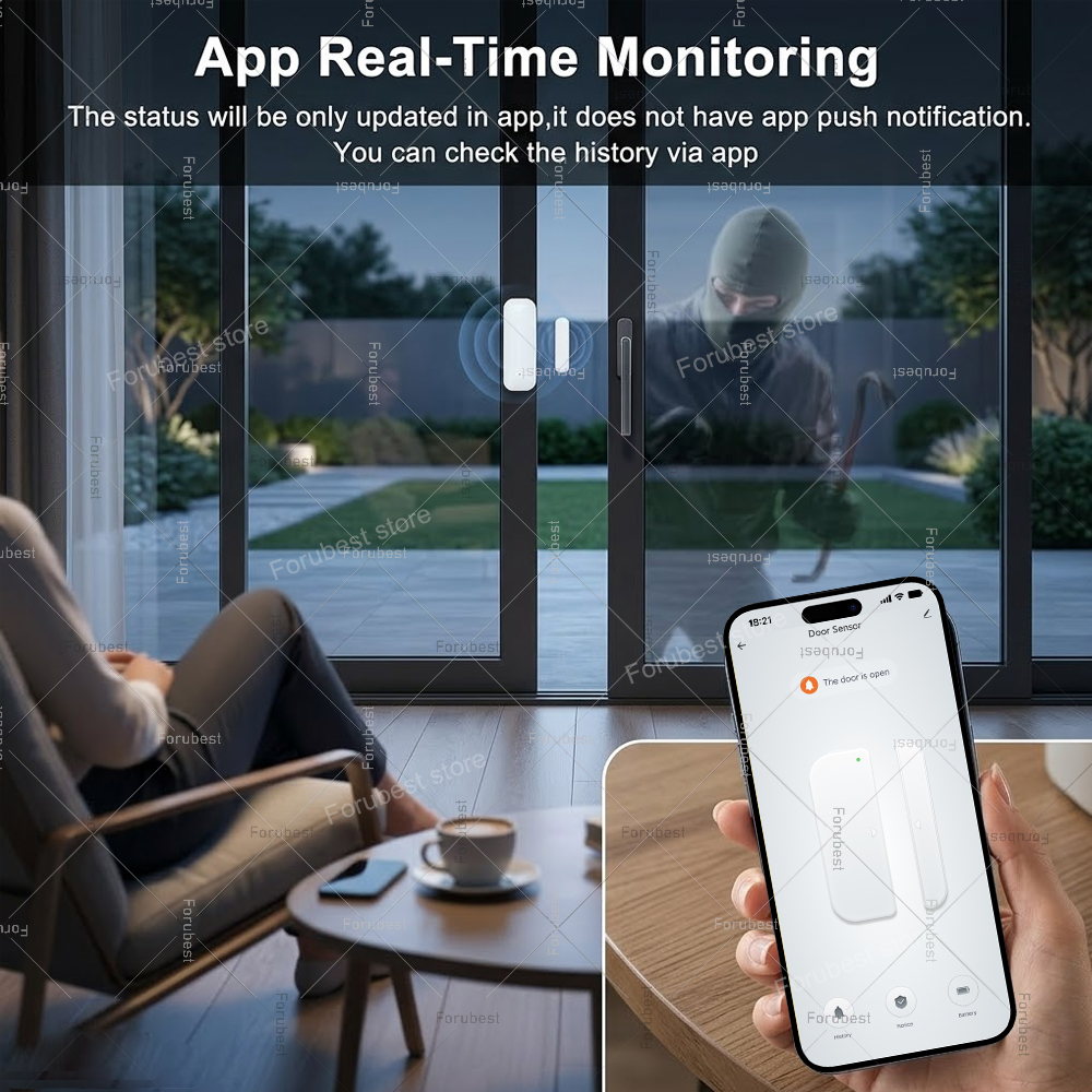 Sensor Pintu Jendela Tuya Zigb - Home Security Gate ulasan dan harga