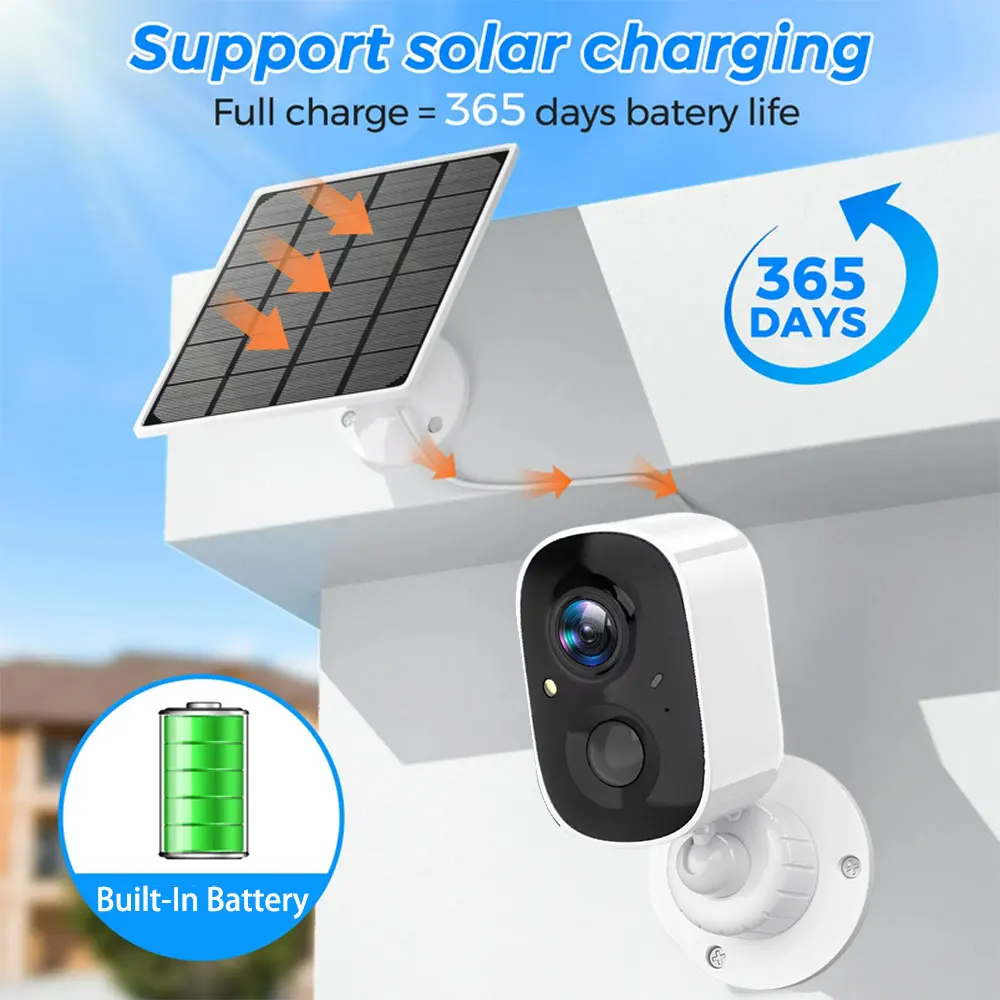 Sistem Kamera WiFi Tenaga Sury - Camera Solar Wireless ulasan dan harga