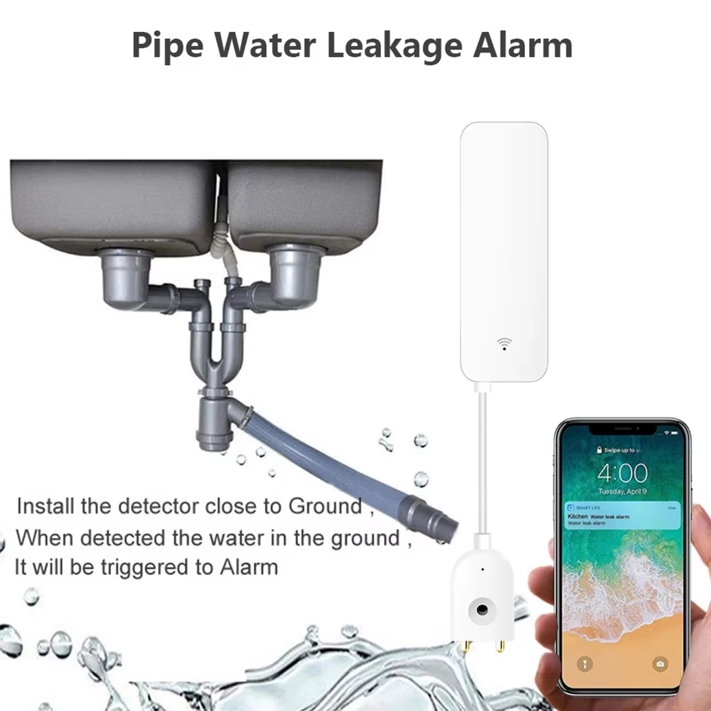 ZigBee WiFi Sensor Kebocoran A - Home Security Gadgets ulasan dan harga