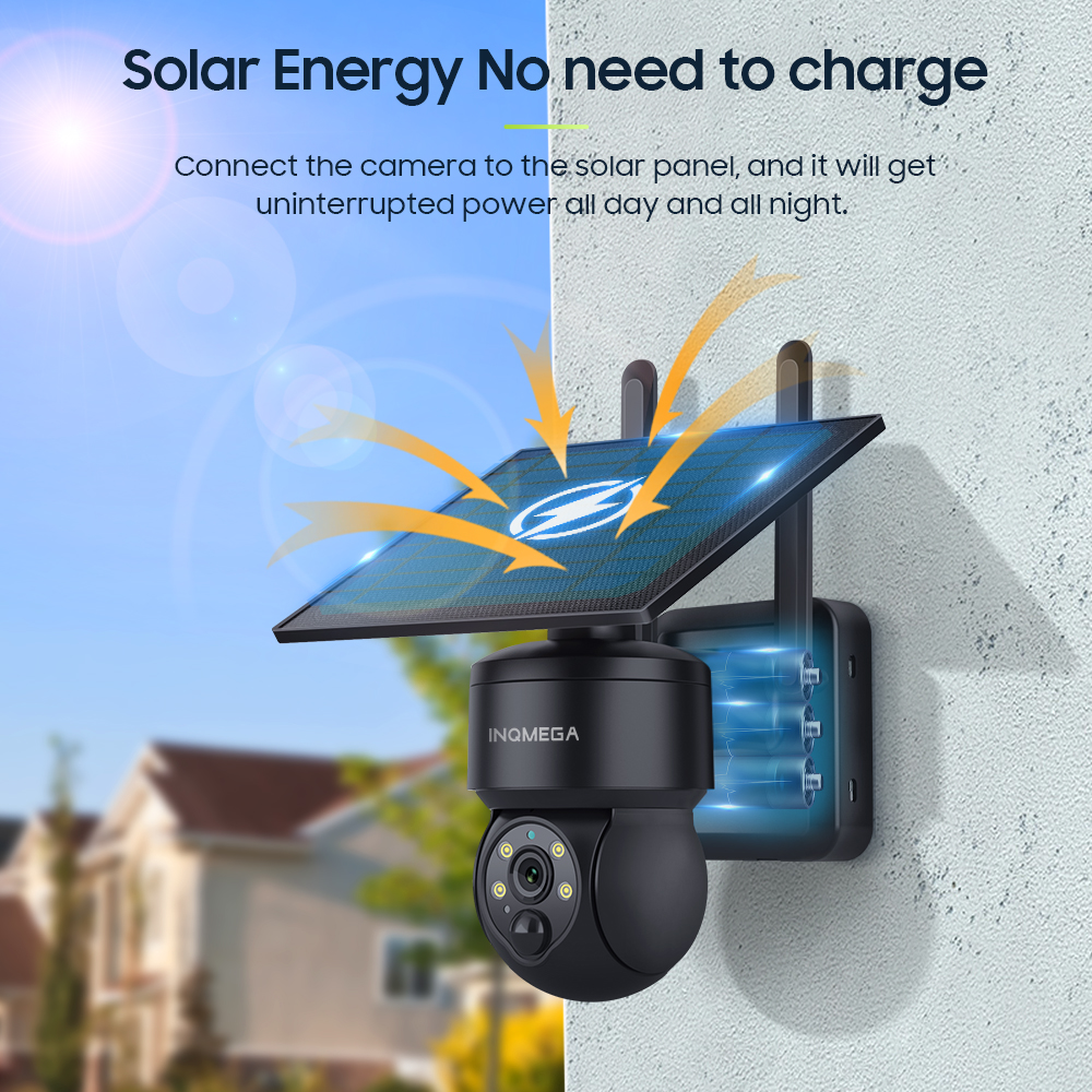 INQMEGA 8MP TUYA Kamera Surya  - Camera Solar Wireless ulasan dan harga