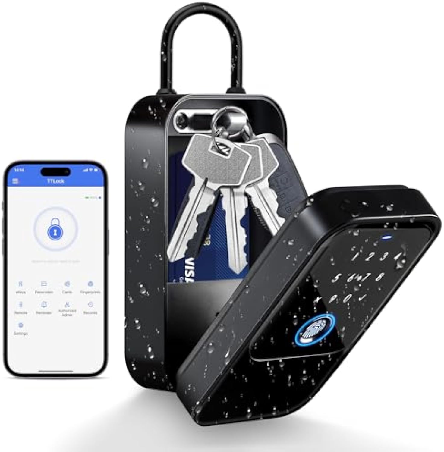 TTlock kotak kunci cerdas, kun - Safe Box Digital ulasan dan harga