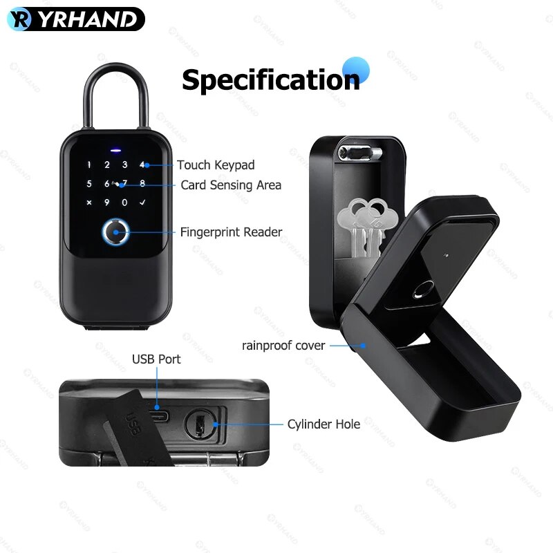 TTlock kotak kunci cerdas, kun - Safe Box Digital ulasan dan harga
