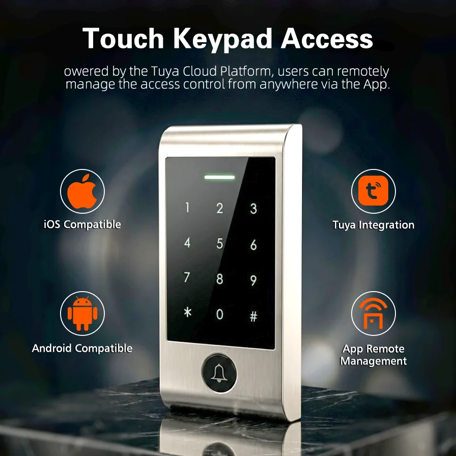 Sistem Akses Keypad Sentuh Kon - Home Security Keypad ulasan dan harga