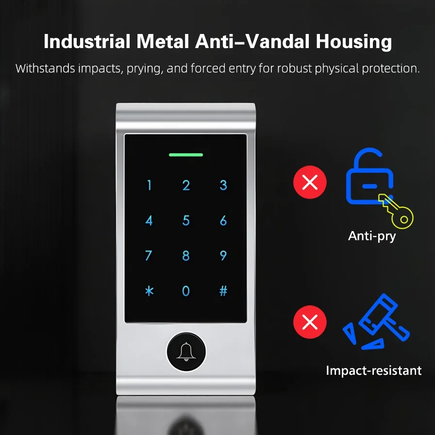 Sistem Akses Keypad Sentuh Kon - Home Security Keypad ulasan dan harga